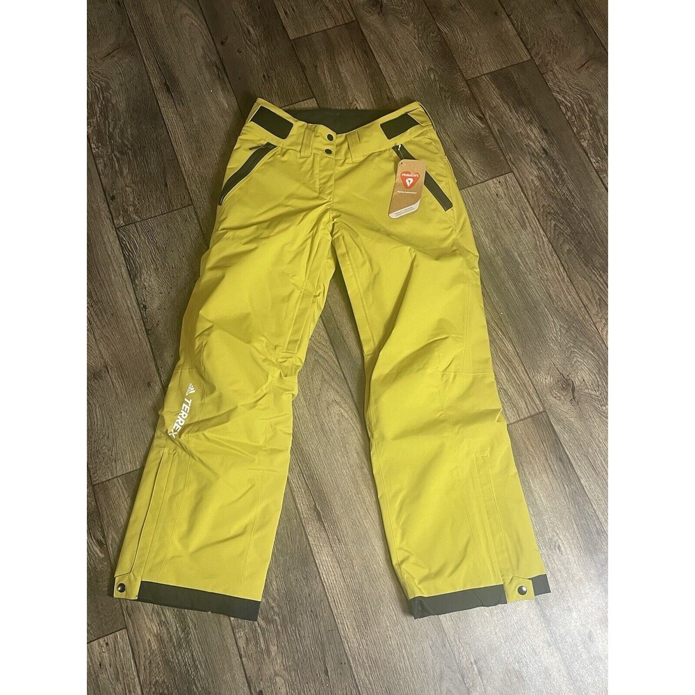 Adidas terrex women Size S HI5492 Resort 2-Layer Insulated Skiing Pants Mustard
